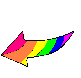 Left Rainbow Arrow